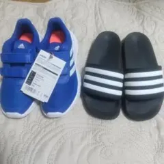 [新品]adidas スニーカー20cm アディダスサンダル22cmセット