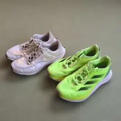 NIKE　adidas　ランニングシューズ 2足