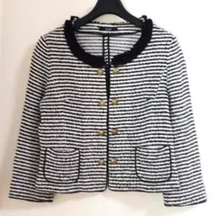 美品ロペ♡ボーダーカーディガン