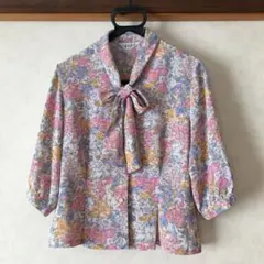 SAGA MORE 美品　ブラウス　ぼうたい　花柄　上品