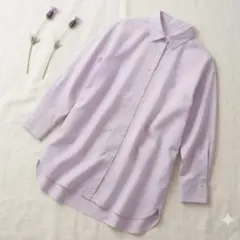 Apuweiser-riche 春夏 ニュアンスカラー ブラウス 紫 【1】美品のサムネイル