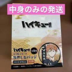 「ハイキュー!! 切り絵シリーズ 箔押し和紙缶バッジ」　BOX