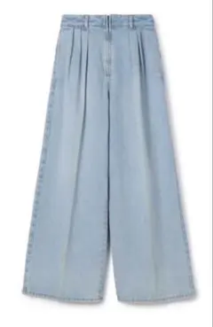 MACPHEE トゥモローランド コットンデニム タックワイドパンツ