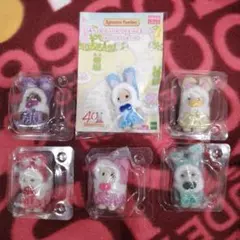 シルバニアファミリー　カラフルウサギコスチューム コンプリートセット