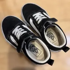 VANS ブラック/ホワイト スニーカー　オールドスクール　17cm