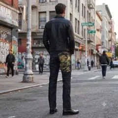 【美品・刺繍抜群】Ed Hardy エド・ハーディ デニムパンツ 30×32のサムネイル