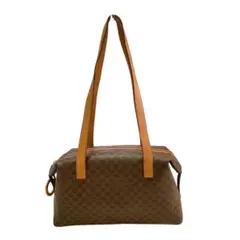 CELINE ハンドバッグ ミニボストン 手提げ マカダム柄 レザー