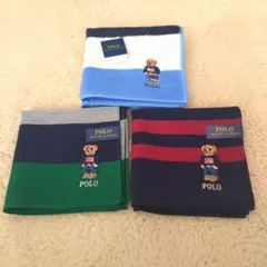 ポロラルフローレン　ハンカチ＆タオルハンカチ　３枚セット