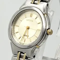 稼働 CITIZEN EXCEED 腕時計 純正一体型ベルト スクエア 3695 - メルカリ