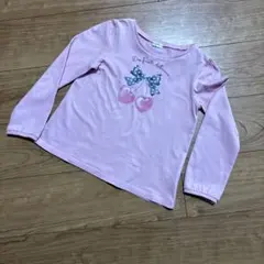 エニィファムさくらんぼプリント長袖Tシャツ 130