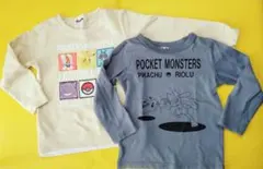 ポケモン　トレーナー　裏起毛　ロンT　110cm　セット