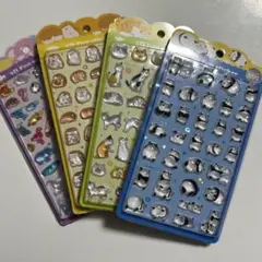 ４枚　韓国NEKONI ボンボンドロップシール 3Dシール　立体シール 動物　猫