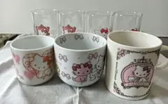 Charmmy Kitty カップ＆ソーサーピンク、ブルー色違い 2客セット