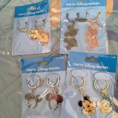 東京ディズニーリゾート ペアキーチェーン 4種