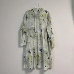 白かべとミドリ シャツワンピース
