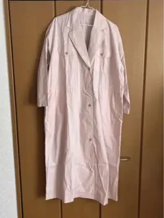 ビューティーアンドユース　ピンク　ロングコート　スプリングコート　羽織　桃色