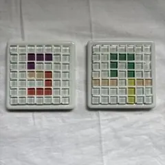 コースター　ハンドメイド　ガラスタイル　2枚セットNo.5 No.7のサムネイル