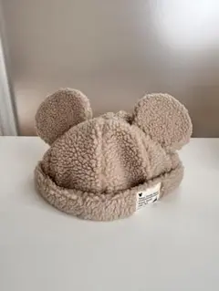 東京ディズニーリゾートミッキー耳つきボアキャップ