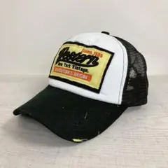 Westernメッシュトラッカーキャップ 帽子 メンズ／ブラック☆新品未使用☆