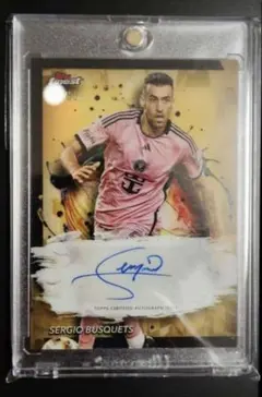 【世界50枚限定】topps セルヒオ・ブスケツ 直筆サイン auto 引退