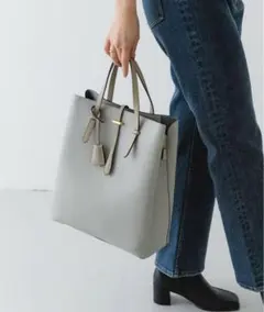 RODE SKO 2WAY チャーム付スクエアトートバッグ『Lsize』