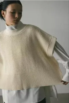 STYLEMIXER ニットベスト アイボリーのサムネイル