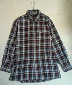 POLO BCS チェック柄 長袖ネルシャツ 5L