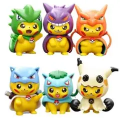 ポケモン ピカチュウ リザードン ゲンガー 着ぐるみ フィギュア 2体セット− ポケモン ピカチュウ リザードン ゲンガー 着ぐるみ フィギュア 2体