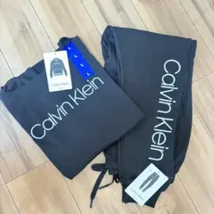 カルバンクライン　新品　パーカー　セットアップ　ジョガーパンツ　正規　ビッグロゴ