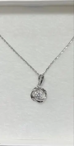 シルバー925 ダイヤモンド風ネックレス
