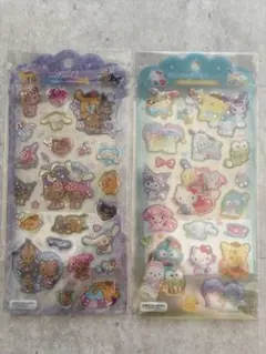 日焼け　サンリオ　ドロップジュエリーシール　ドロップジェリーシール　2点セット