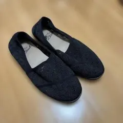 BLEU ブラック レーススリッポン