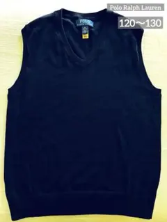 Polo Ralph Lauren 紺　ネイビー10〜12y Vネックベスト