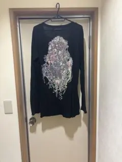 hyde着系BPNアシメジレベストifラルク hyde着系if ジレベスト バックシースルー金ラメストライプ ラルク