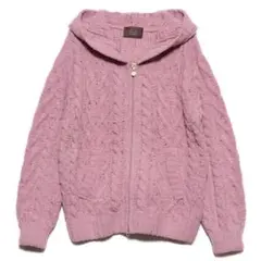 GELATO PIQUE ケーブル編みフード付きルームウェア