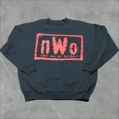 90s 1998年 WCW nWo スウェット XL 黒 TULTEX プロレスのサムネイル