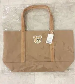 オールドテディトートバッグ　ベージュ　大　LL