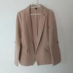 SHEIN 茶ベージュ テーラードジャケット袖調節可能S