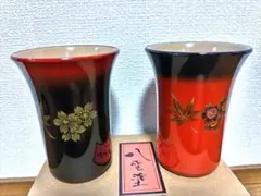 時代　　八雲塗盆五枚 時代 八雲塗盆五枚