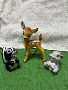 バンビ　とんすけ　フラワー　置き物　ディズニーのサムネイル