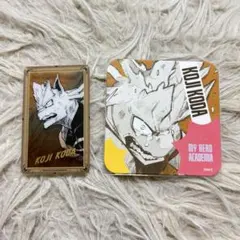 僕のヒーローアカデミア ヒロアカ 原画展 箔押しクリアカード アートコースター