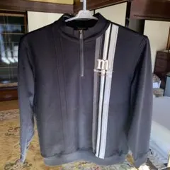 Munsingwear ブラック ハーフジップセーター 3L