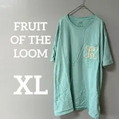 FRUIT OF THE LOOM ターコイズ XL Tシャツ