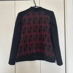 チェック柄 長袖トップス