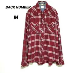 BACK NUMBER アメカジ ネルチェック ウエスタンシャツ Mサイズ 長袖