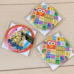 【美品　未使用】　USJ ユニバーサルスタジオ　缶バッジ 　３個セット