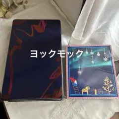 ヨックモック 空き缶 2点セット クリスマスデザイン