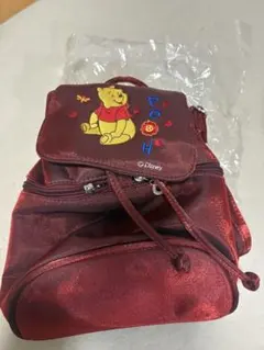 Disney くまのプーさん ミニリュック ワインレッド