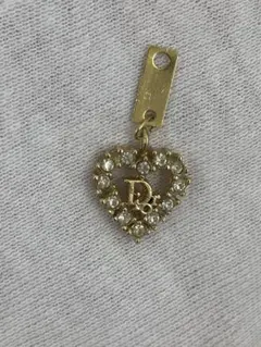 クリスチャン ディオール  CD ロゴ ハート ペンタンド 金色