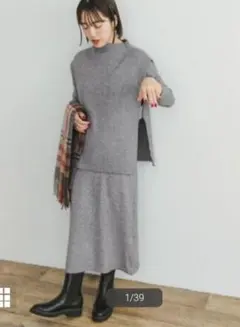 items ベストセットニットワンピース